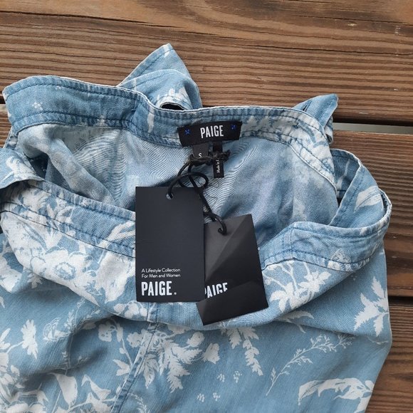 Paige Rayna Chambray Floral Tank - Picture 4 of 5